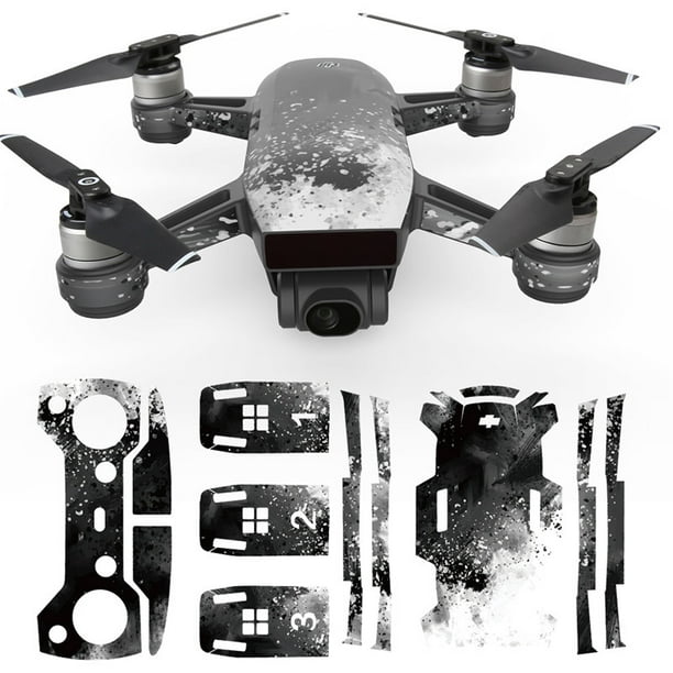 Waterproof Sticker Decal Skin For DJI Spark Drone Body & Battery+Remote Control